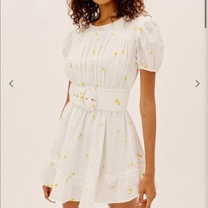 For Love of Lemons Abby Mini dress NWT size S